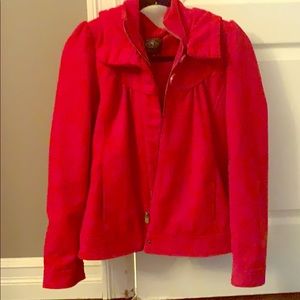 Red bluenotes coat